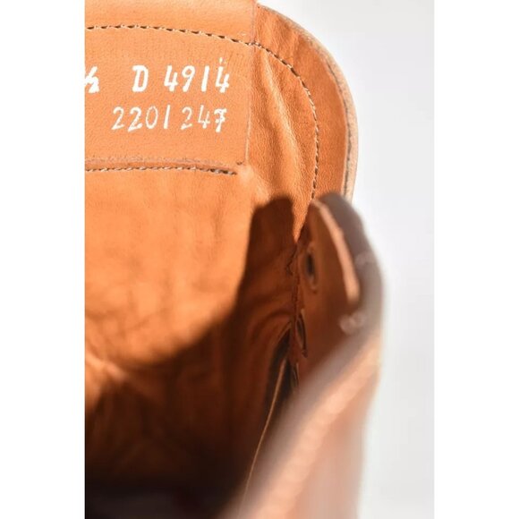 New! ALLEN EDMONDS Freeport Apron Toe Boot Brown Leather Size 10.5 D DD328A